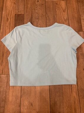 Women’s Wild Fable Blue Short Sleeve Crop Top